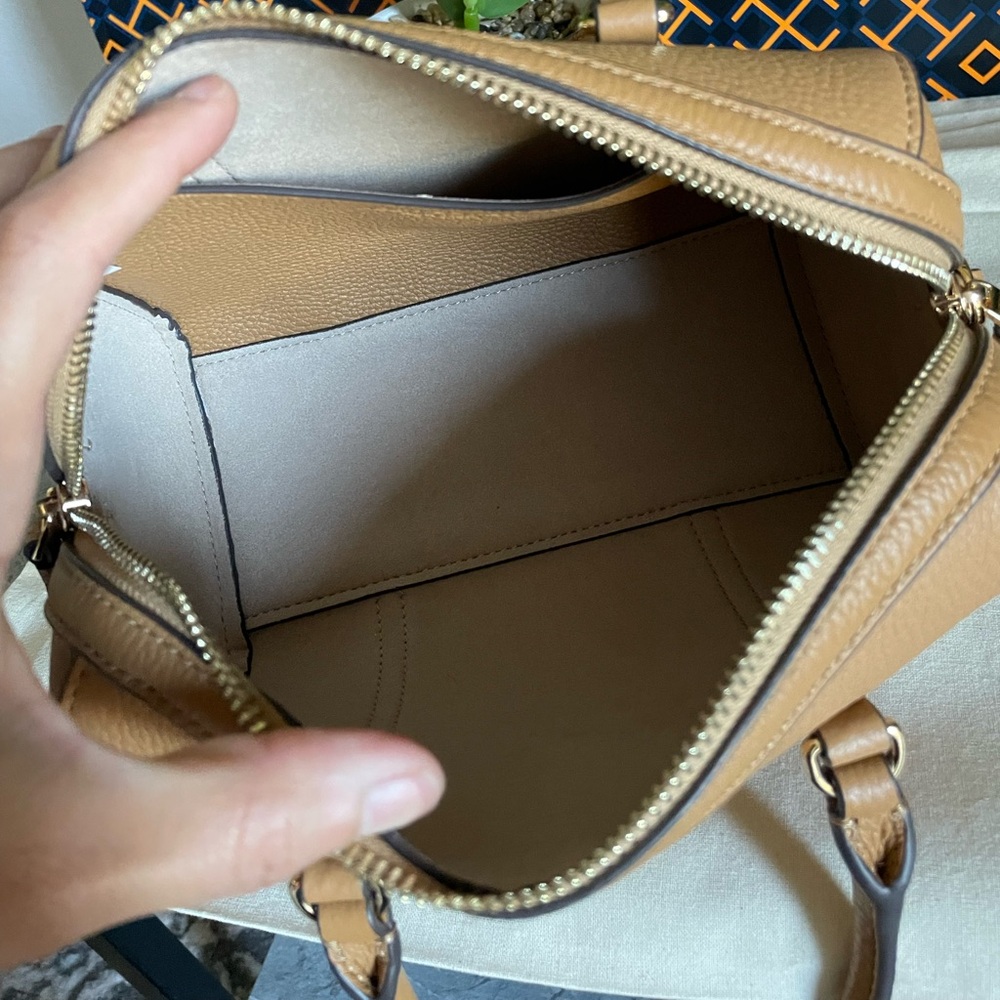 New✨  tory burch thea mini satchel  (brown) crossbody shoulder bag 146449 - Picture 5 of 14